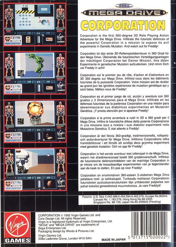 Corporation [Genesis, 1992] - FR/DE/IT/ES/GB