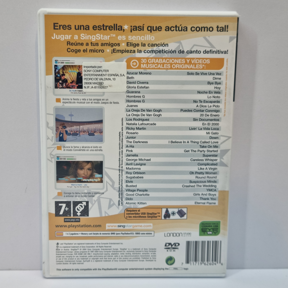 SingStar [PlayStation 2, 2004] - ES