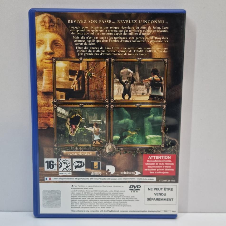 Lara Croft: Tomb Raider - Anniversary [PlayStation 2, 2008] - FR
