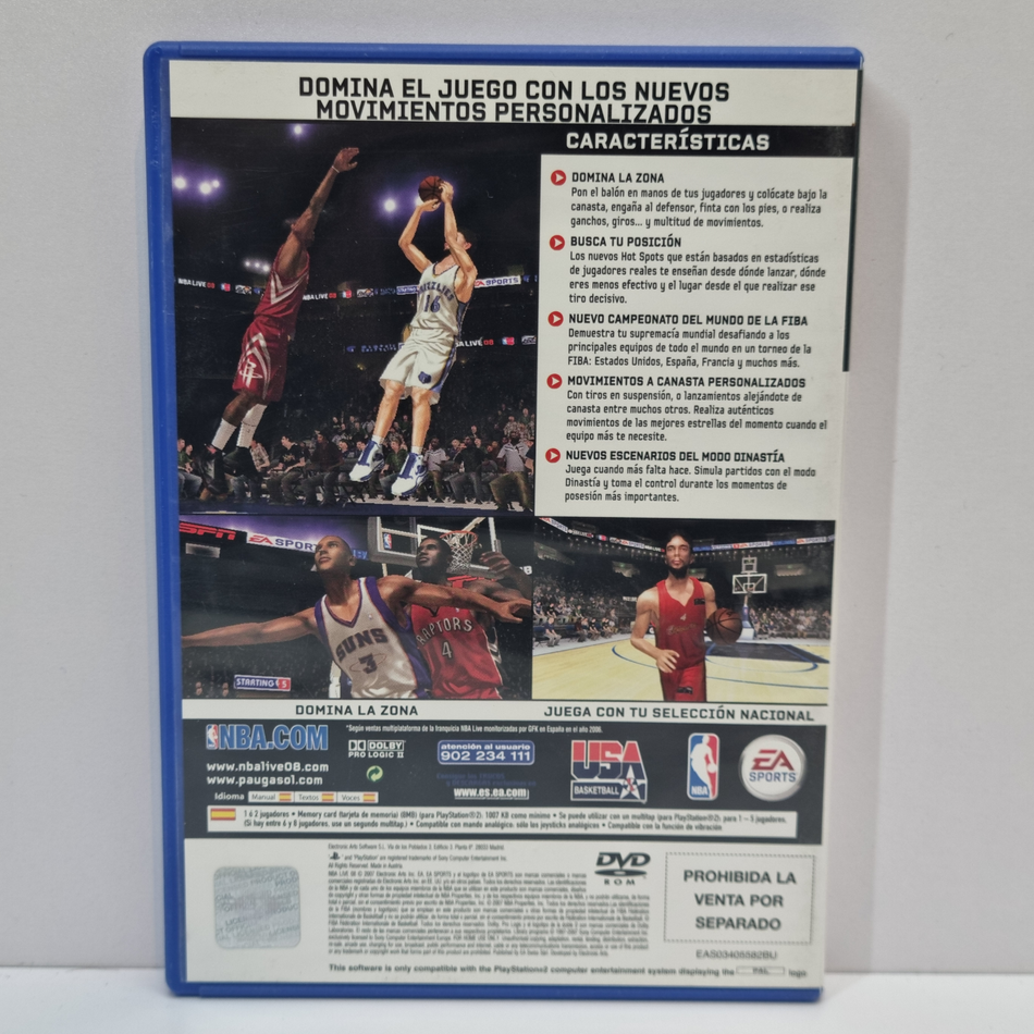 NBA Live 08 - Promo Copy (No Barcode) [PlayStation 2, 2007] - ES
