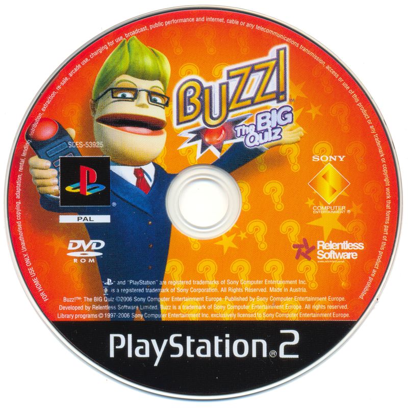 Buzz! The Big Quiz [PlayStation 2, 2006] - GB