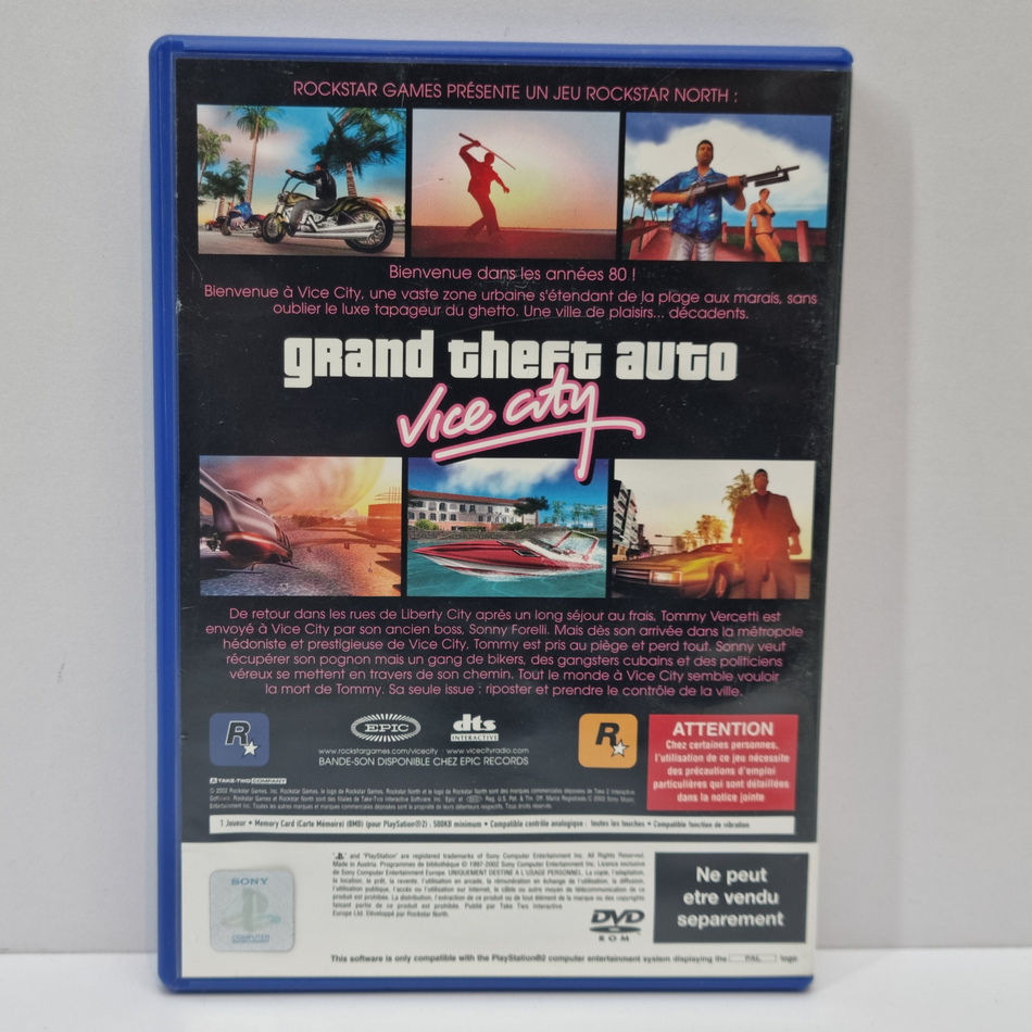 Grand Theft Auto: Vice City - Promo Copy (No Barcode) [PlayStation 2, 2002] - FR