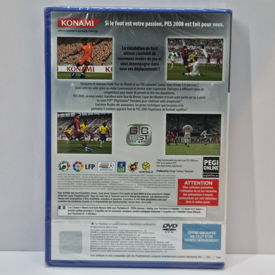 PES 2008: Pro Evolution Soccer [PlayStation 2, 2007] - FR