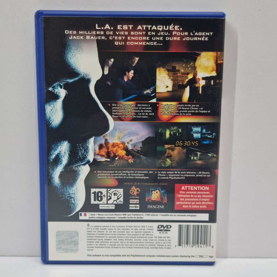 24: Heures Chrono Le Jeu [PlayStation 2, 2006] - FR