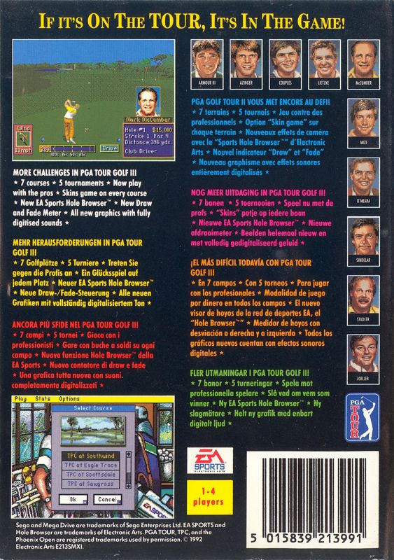 PGA Tour Golf II [Genesis, 1993] - GB