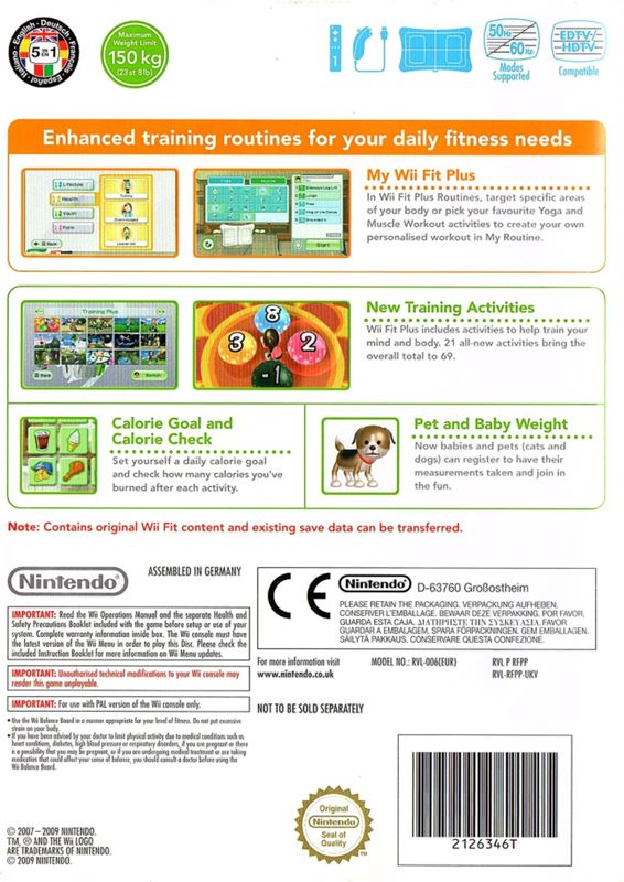 Wii Fit Plus [Wii, 2009] - GB