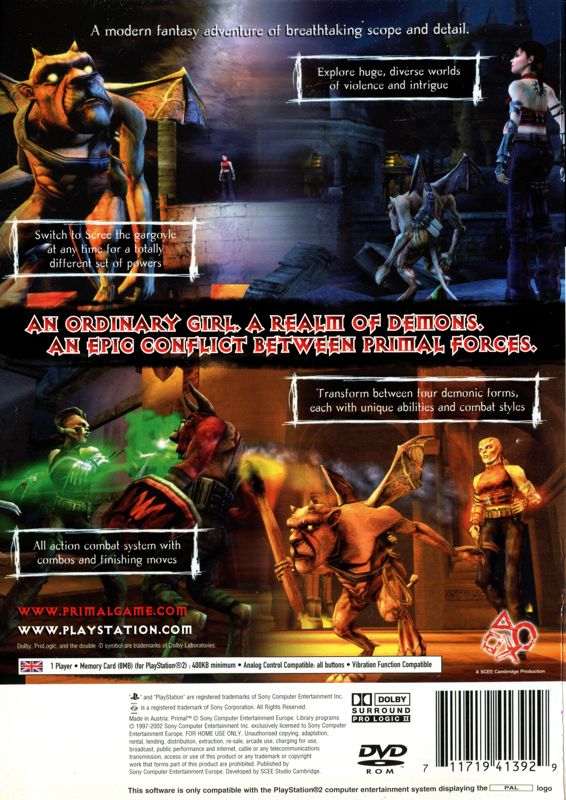 Primal [PlayStation 2, 2003] - GB