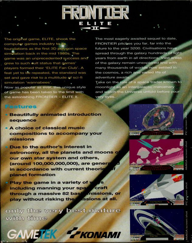 Frontier: Elite II [Amiga, 1993] - GB