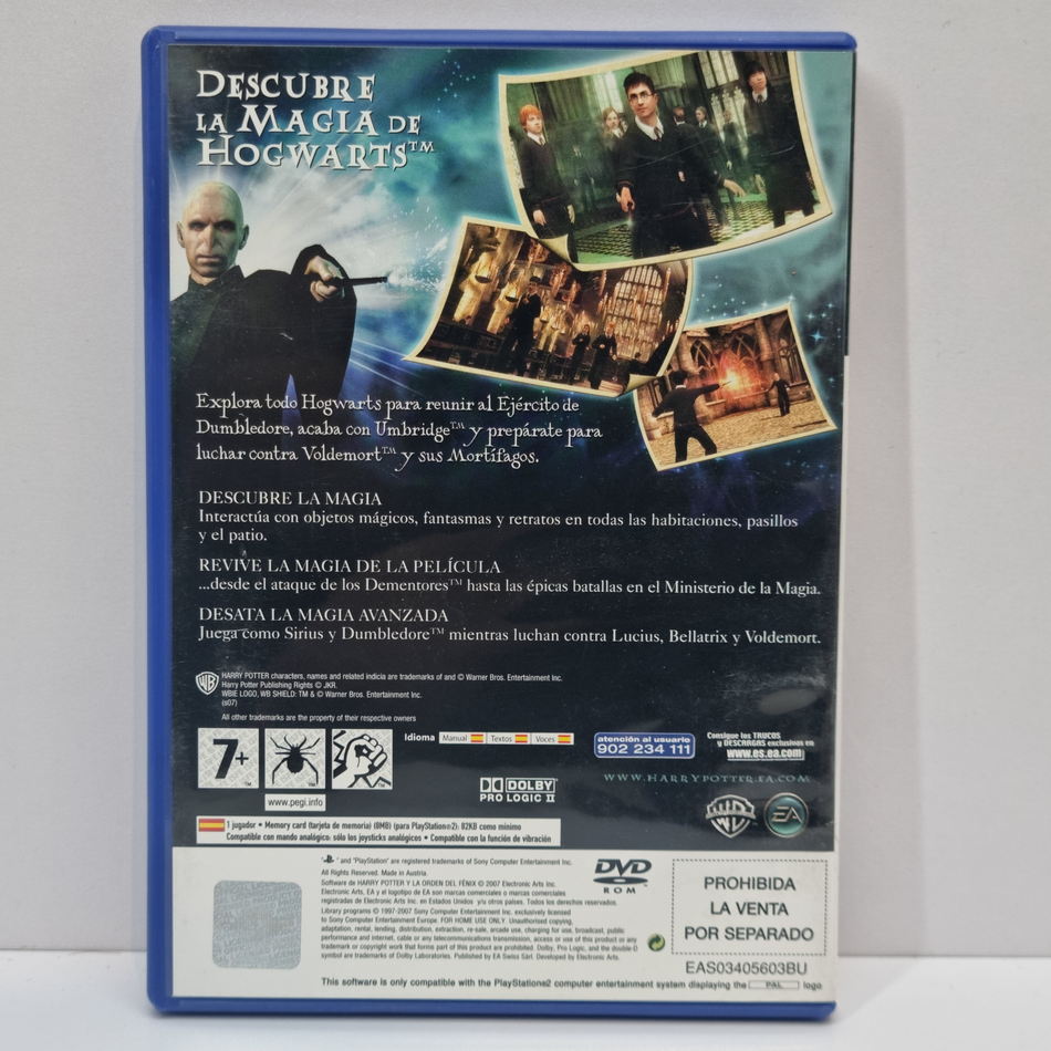 Harry Potter y la Orden del Fénix [PlayStation 2, 2007] - ES