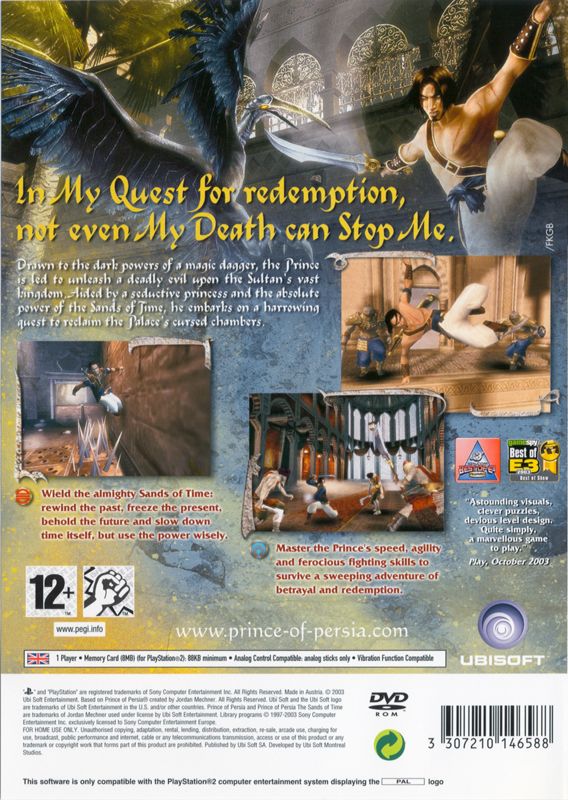 Prince of Persia: The Sands of Time [PlayStation 2, 2003] - GB