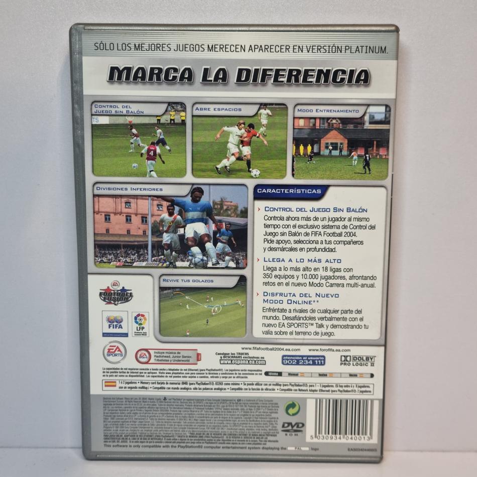 FIFA Football 2004 - Platinum [PlayStation 2, 2003] - ES