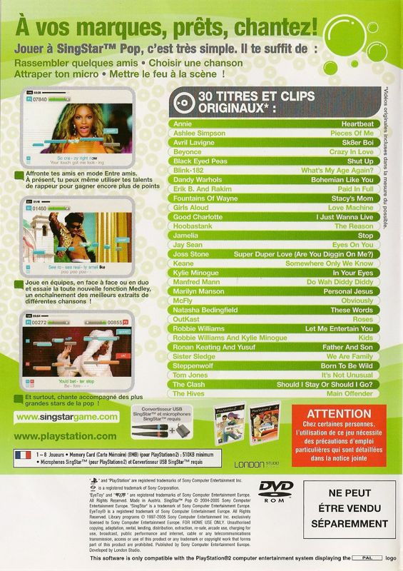 SingStar: Popworld [PlayStation 2, 2005] - FR