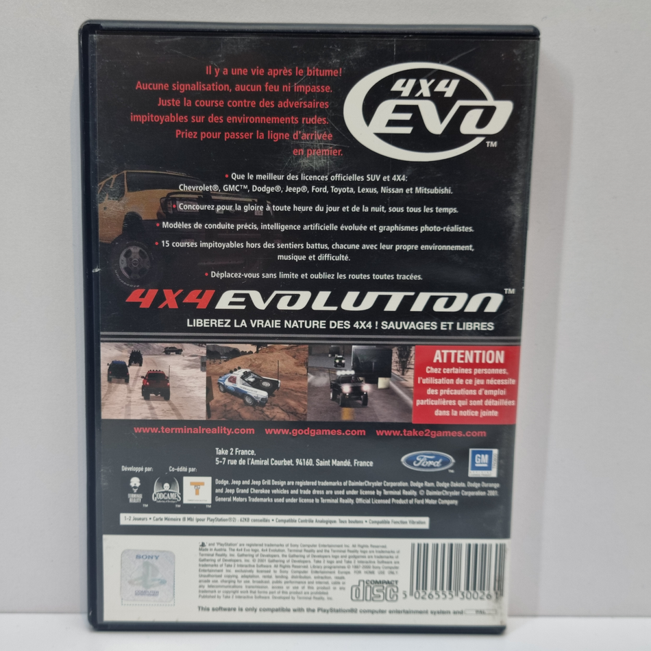 4x4 Evo [PlayStation 2, 2001] - FR