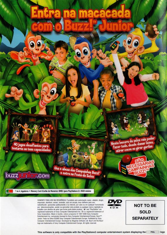 Buzz! Junior: Festa na Selva [PlayStation 2, 2006] - PT