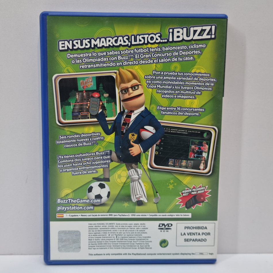 Buzz!: El Gran Concurso de Deportes - Promo Copy (No Barcode) [PlayStation 2, 2006] - PT