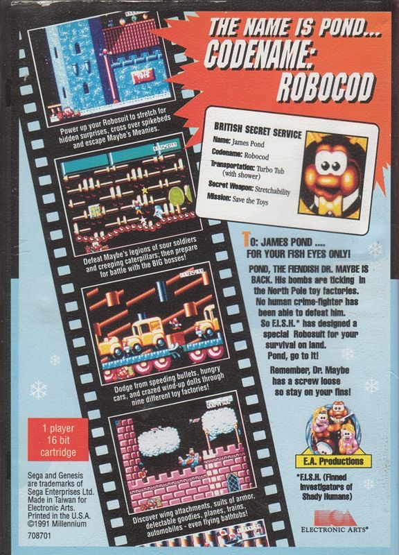 James Pond 2: Codename: RoboCod [Genesis, 1993] - GB