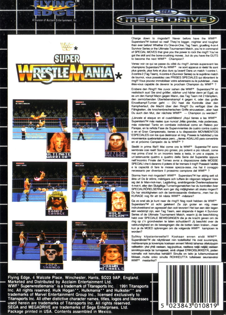 WWF Super WrestleMania [Genesis, 1992] - GB