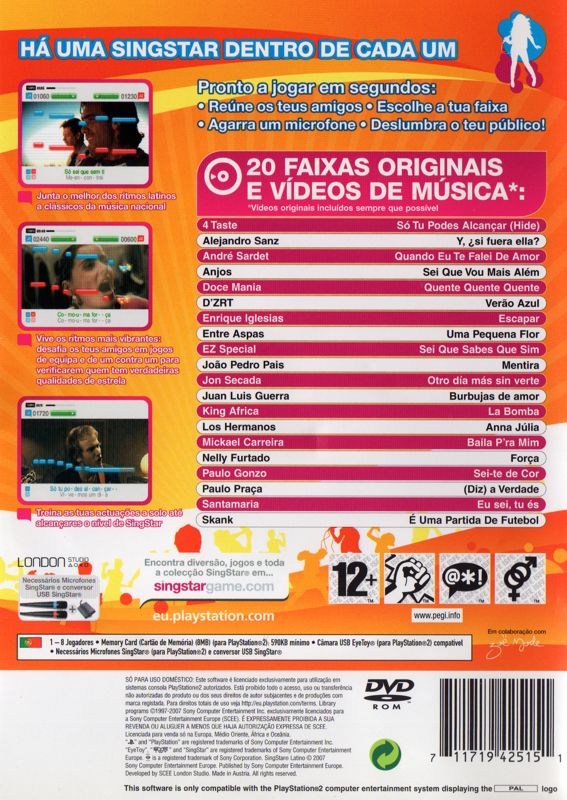 SingStar: Latino [PlayStation 2, 2009] - PT