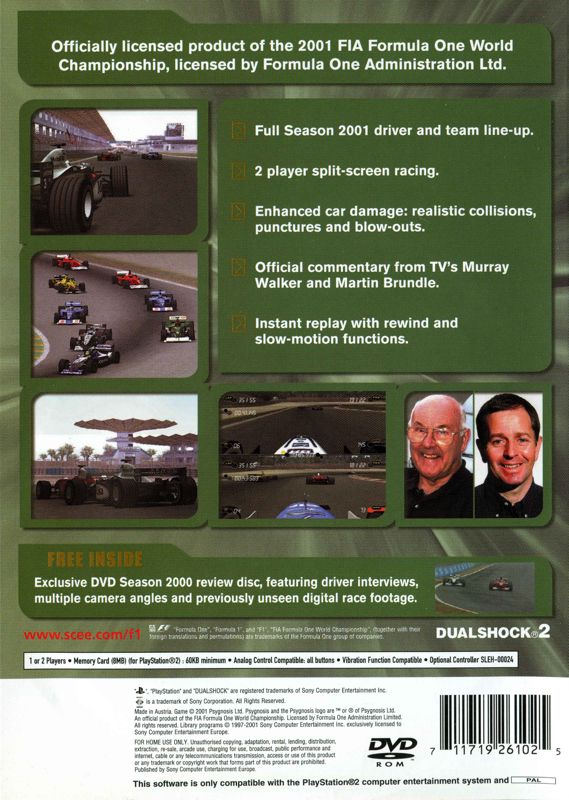 Formula One 2001 [PlayStation 2, 2002] - GB