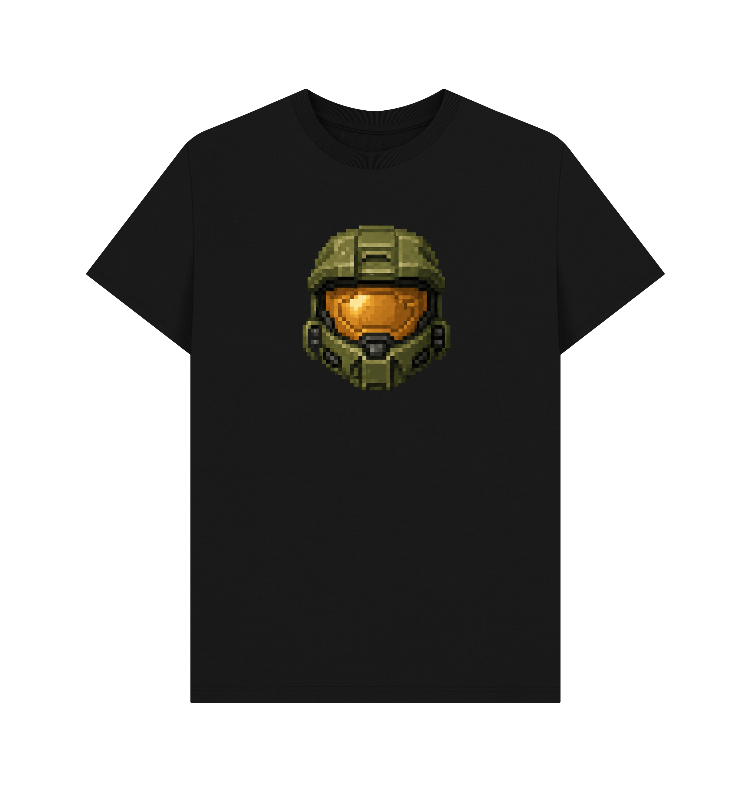 Black Printed T-shirt Front