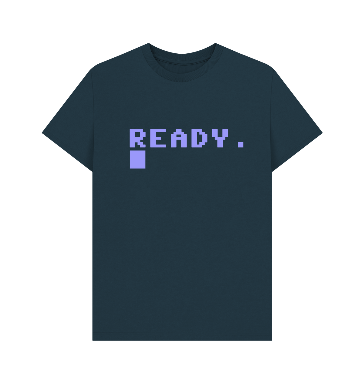 Denim Blue Printed T-shirt Front
