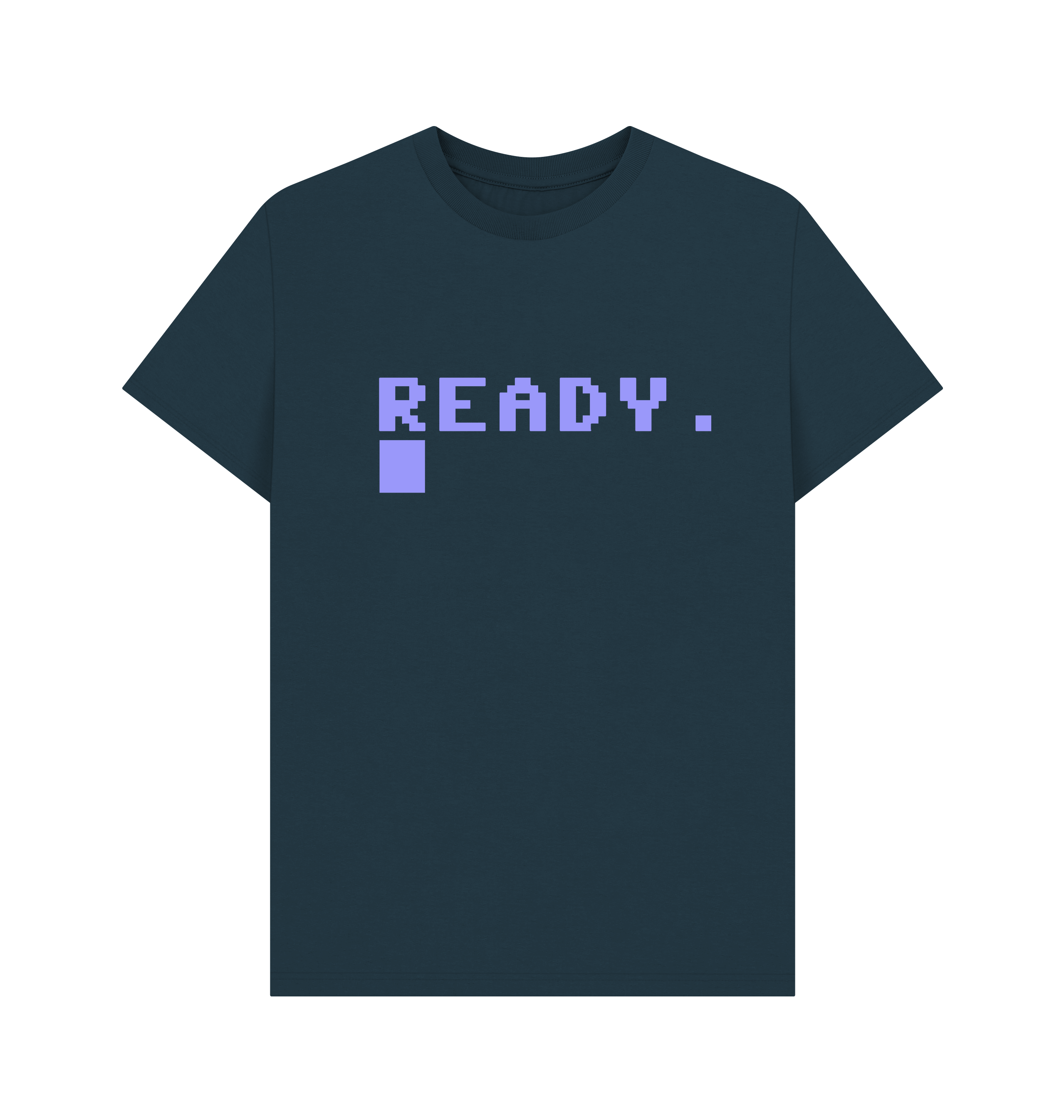 Denim Blue Printed T-shirt Front
