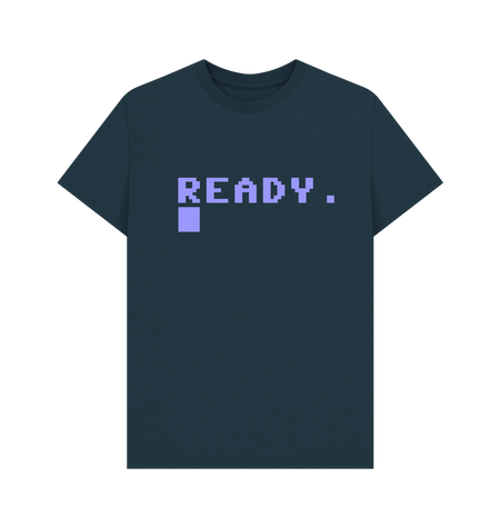 Denim Blue Printed T-shirt Front
