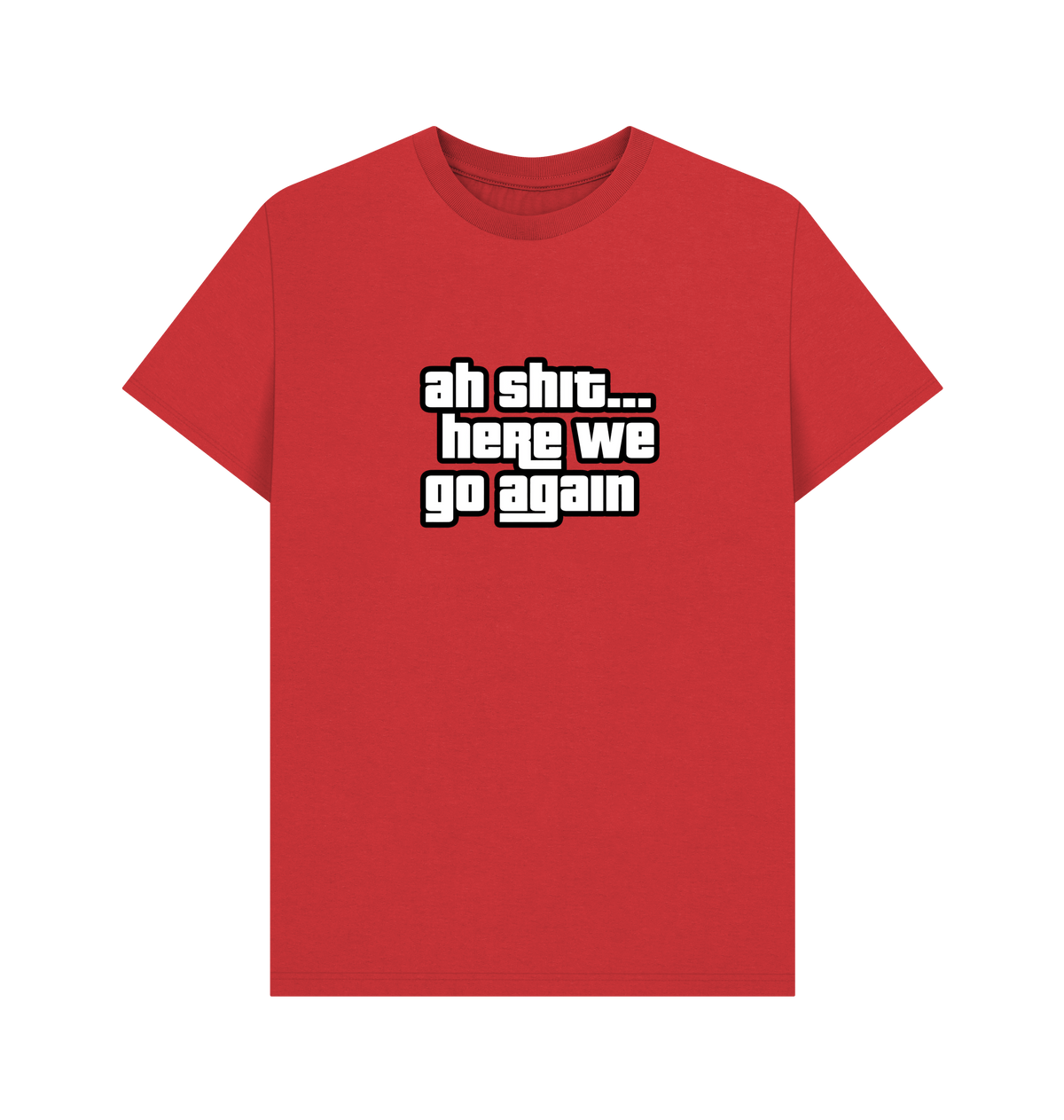 Red Printed T-shirt Front