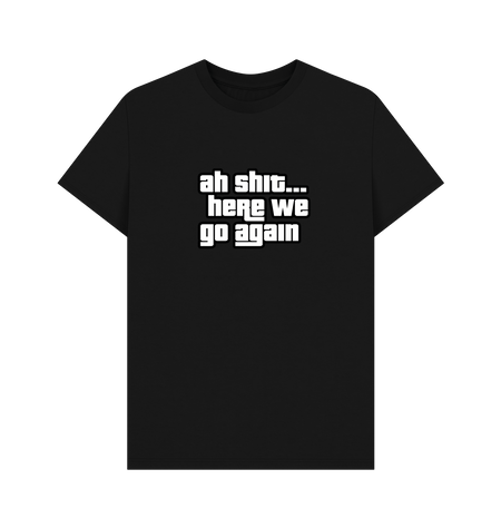 Black Printed T-shirt Front
