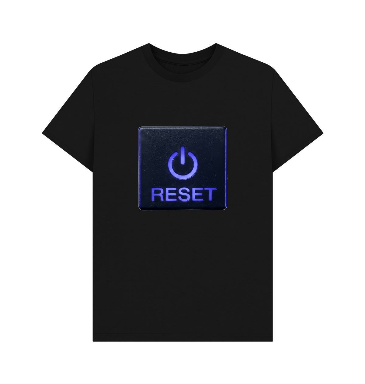 Black Printed T-shirt Front