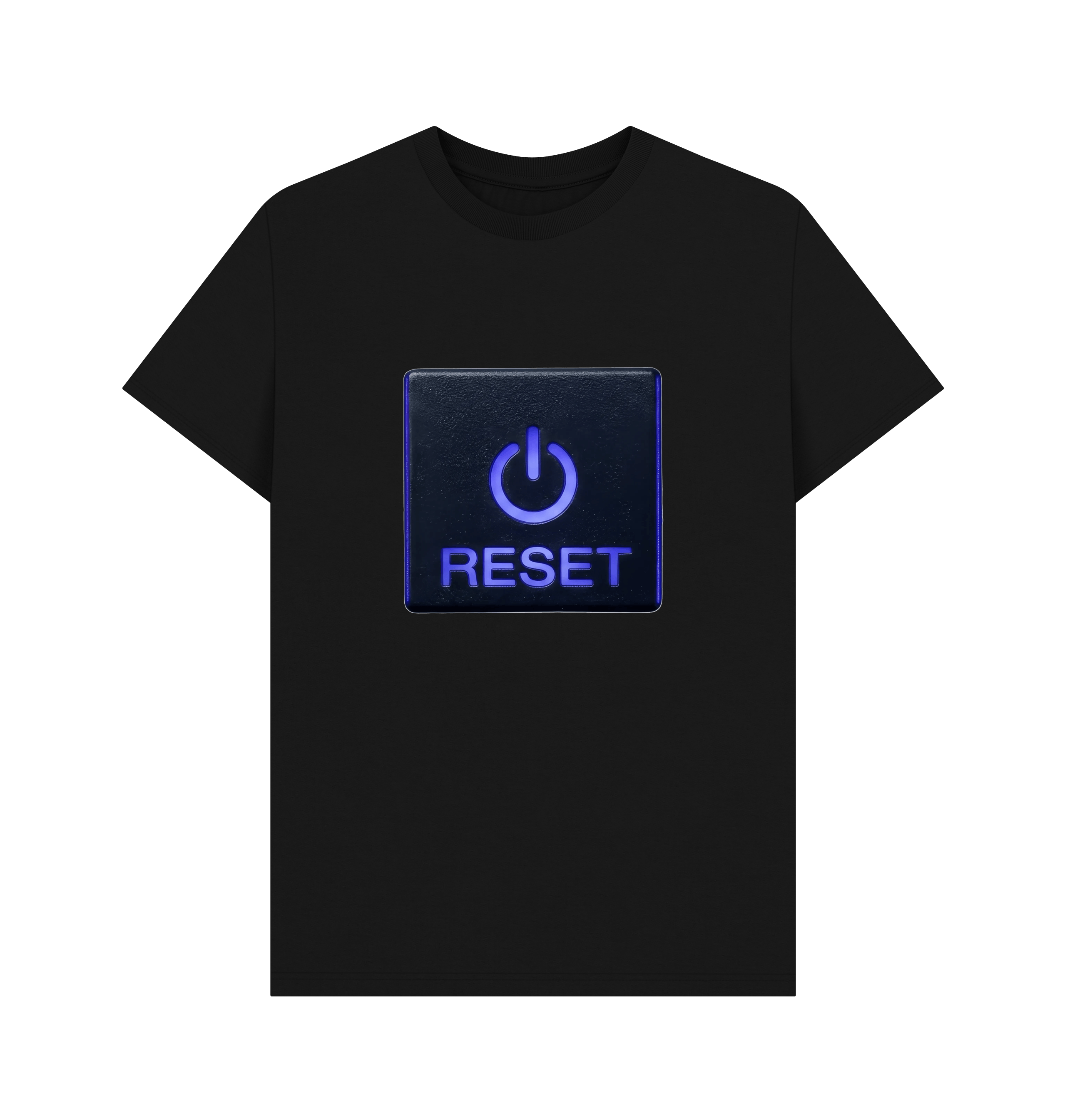 Black Printed T-shirt Front
