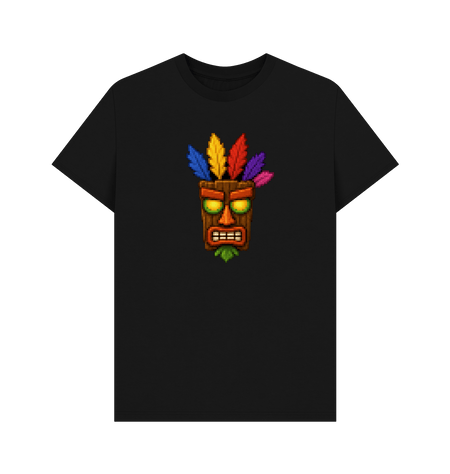 Black Printed T-shirt Front