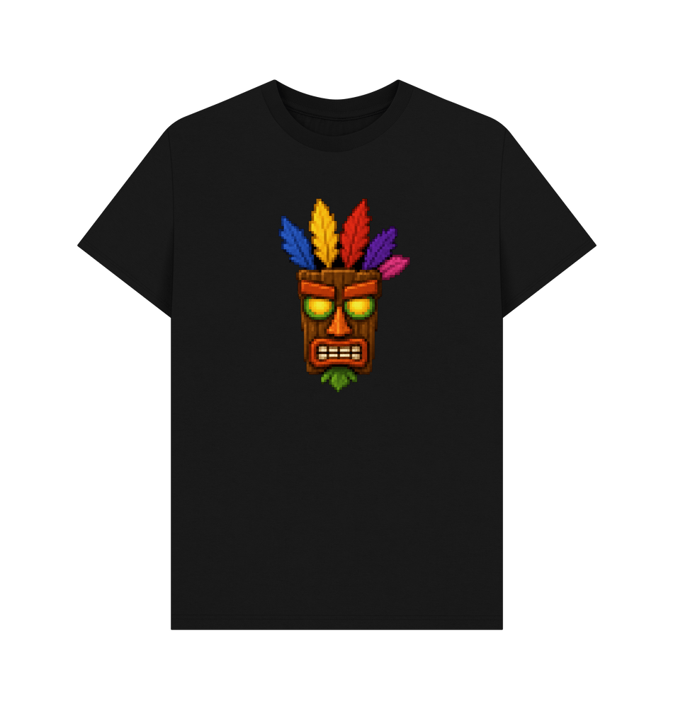 Black Printed T-shirt Front
