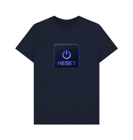 Navy Blue Printed T-shirt Front