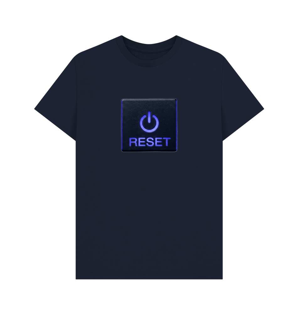 Navy Blue Printed T-shirt Front
