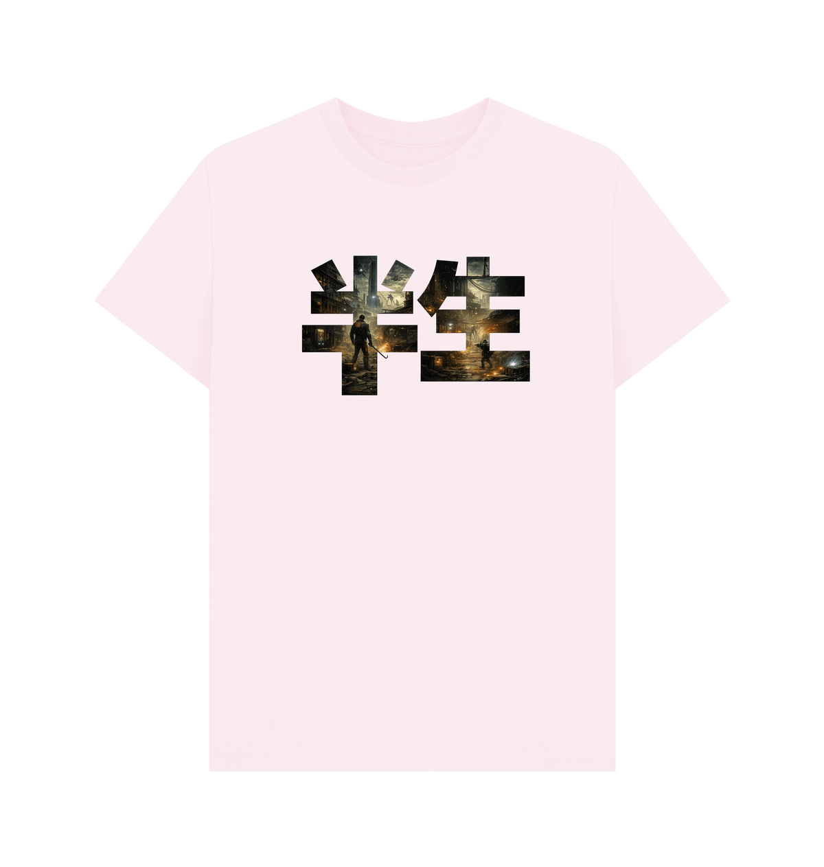 Pink Printed T-shirt Front