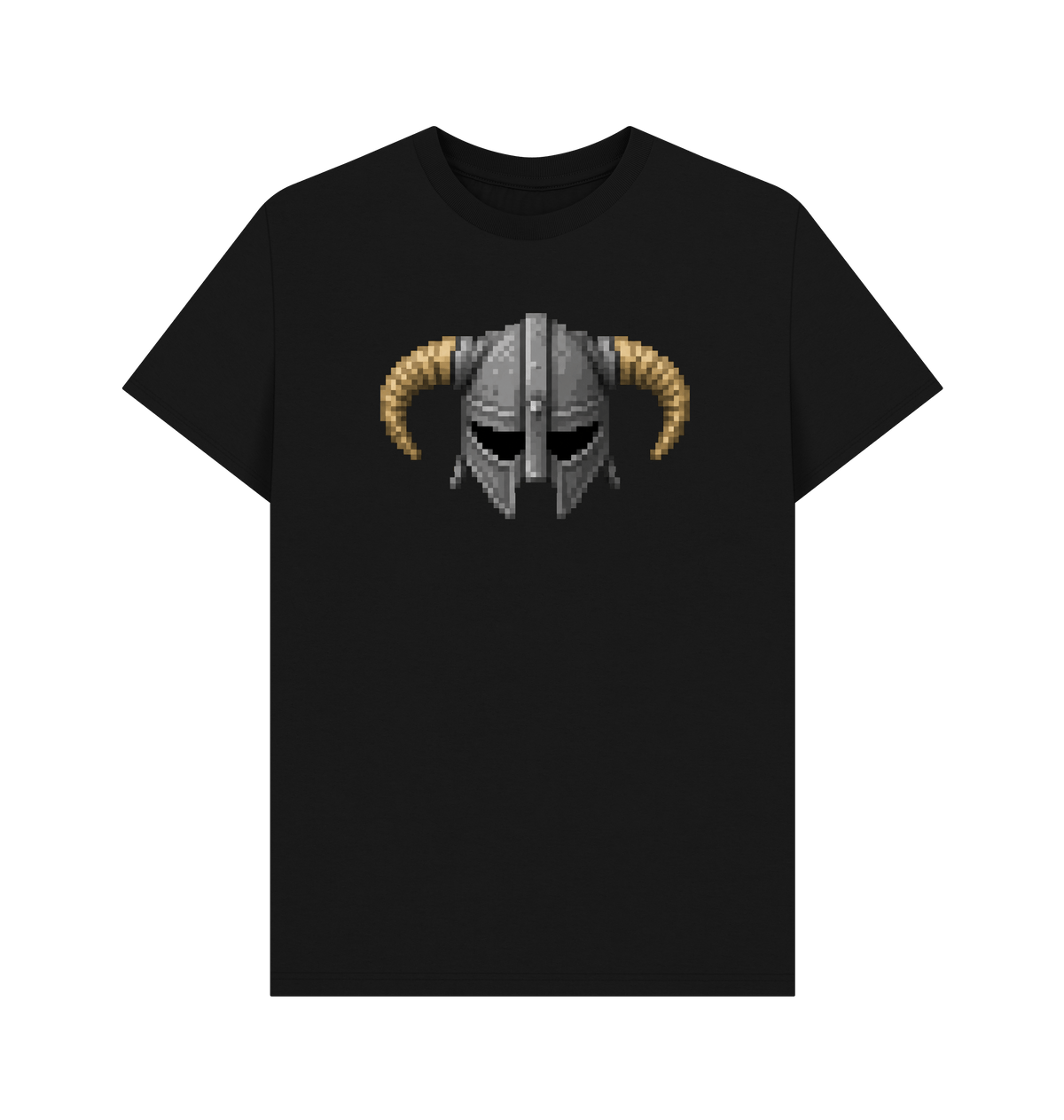 Black Printed T-shirt Front
