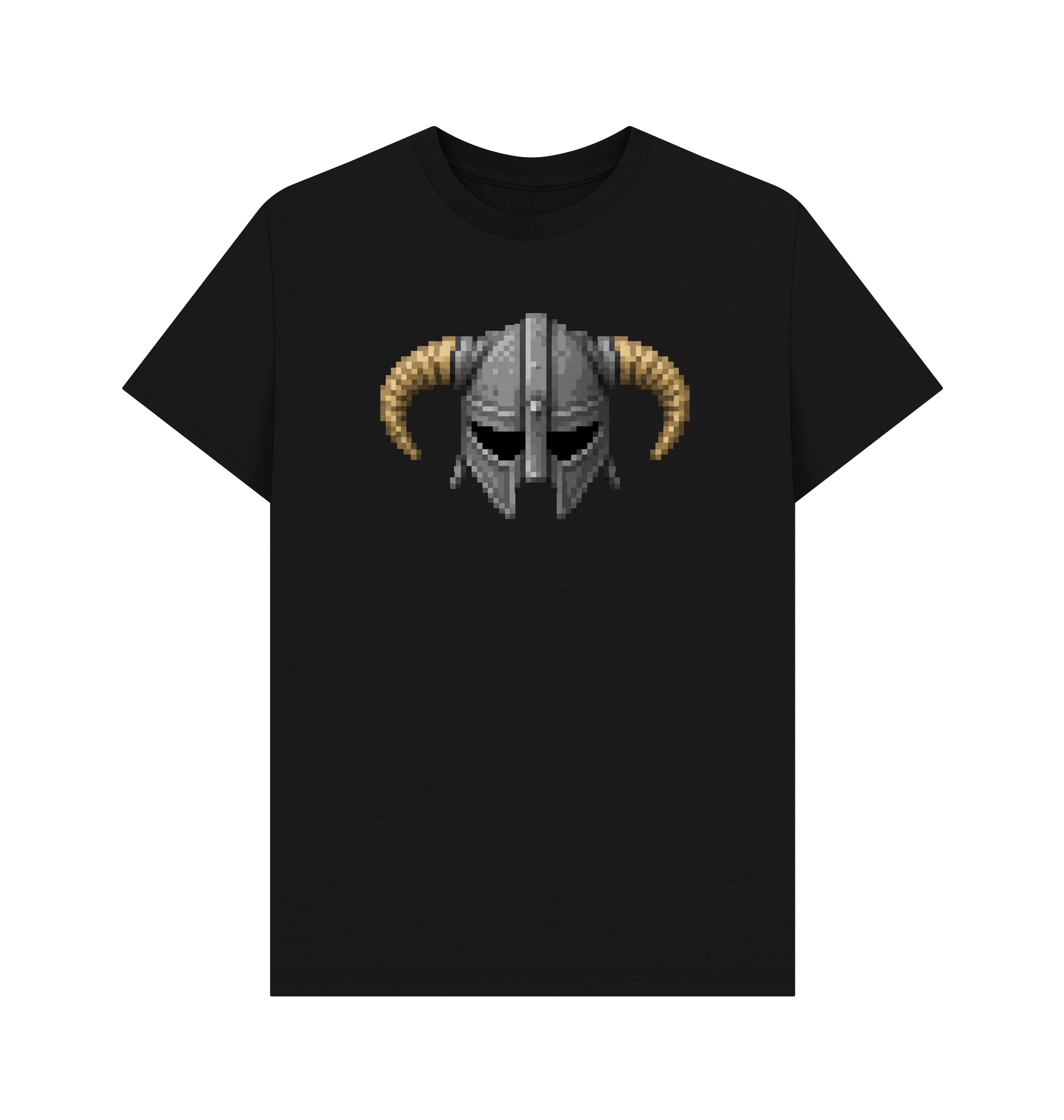 Black Printed T-shirt Front
