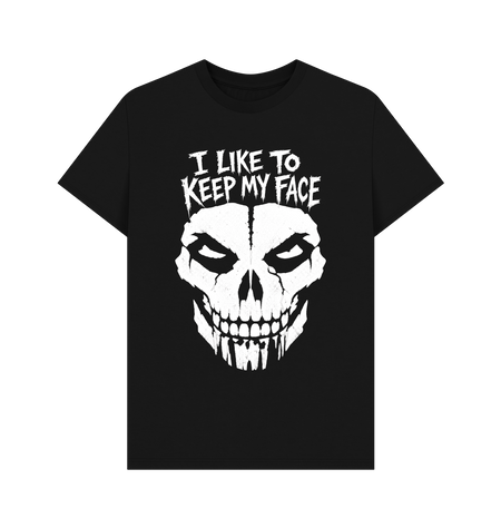 Black Printed T-shirt Front