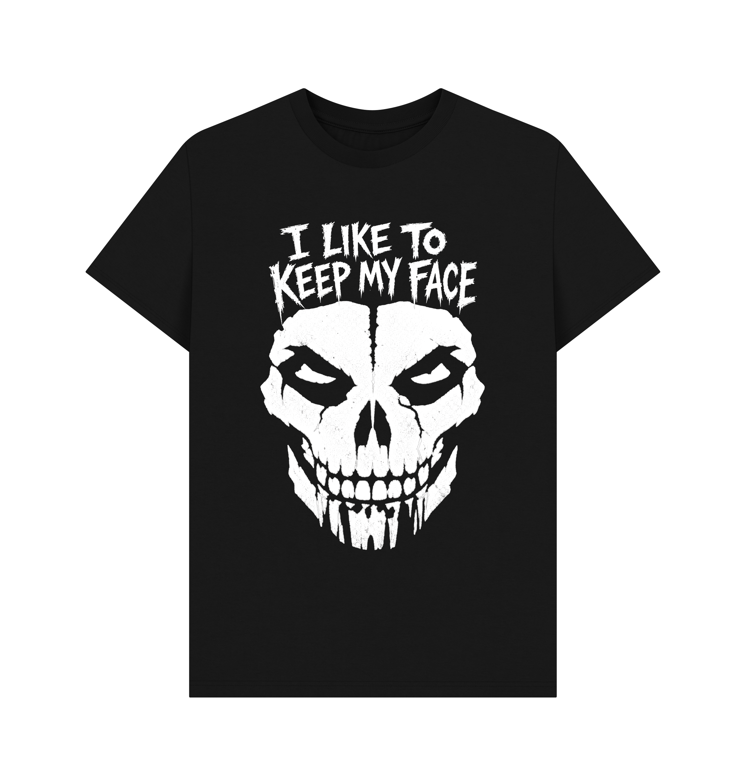 Black Printed T-shirt Front