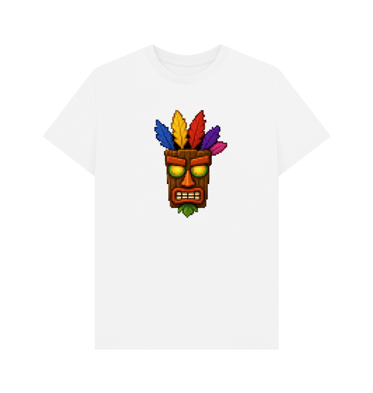 White Printed T-shirt Front