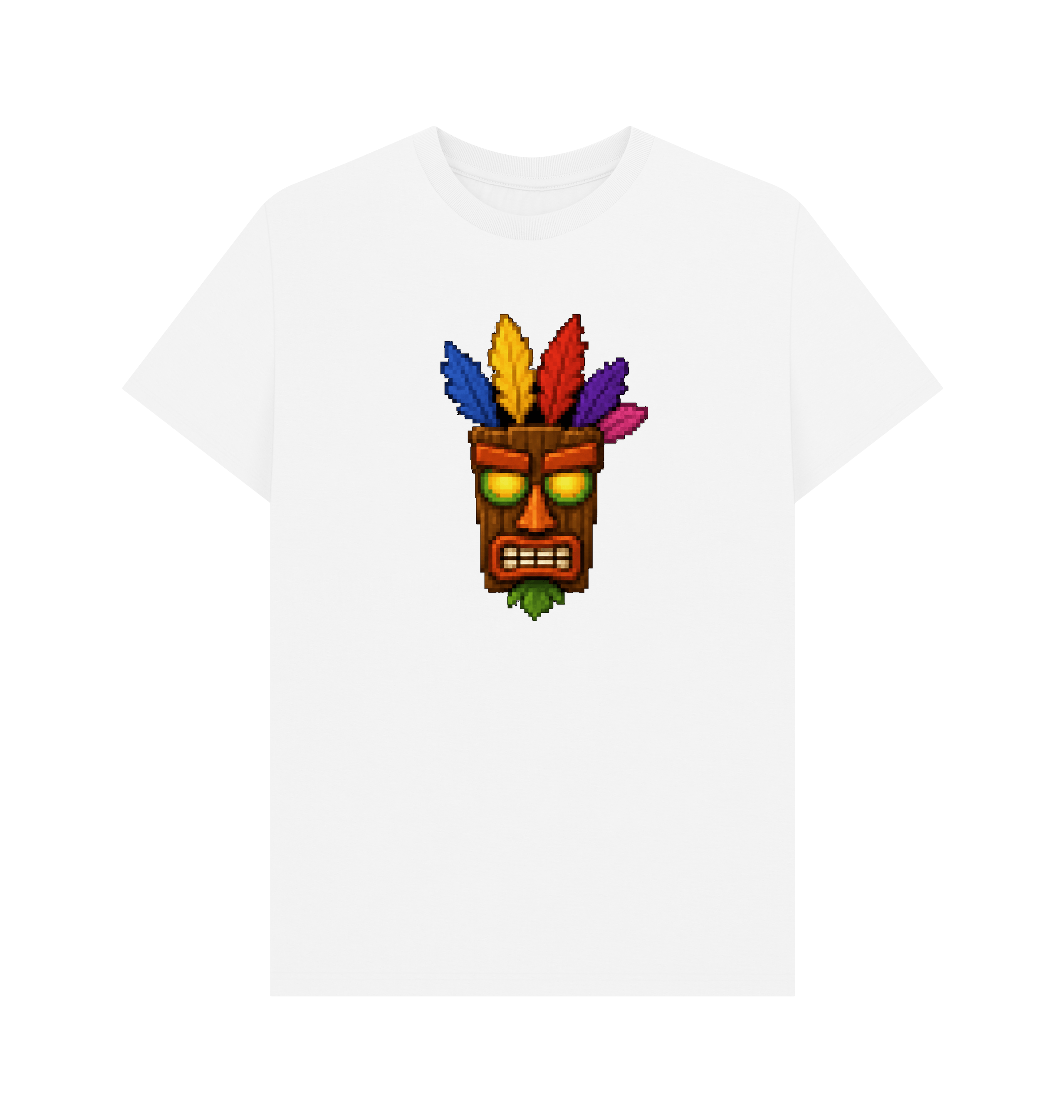 White Printed T-shirt Front