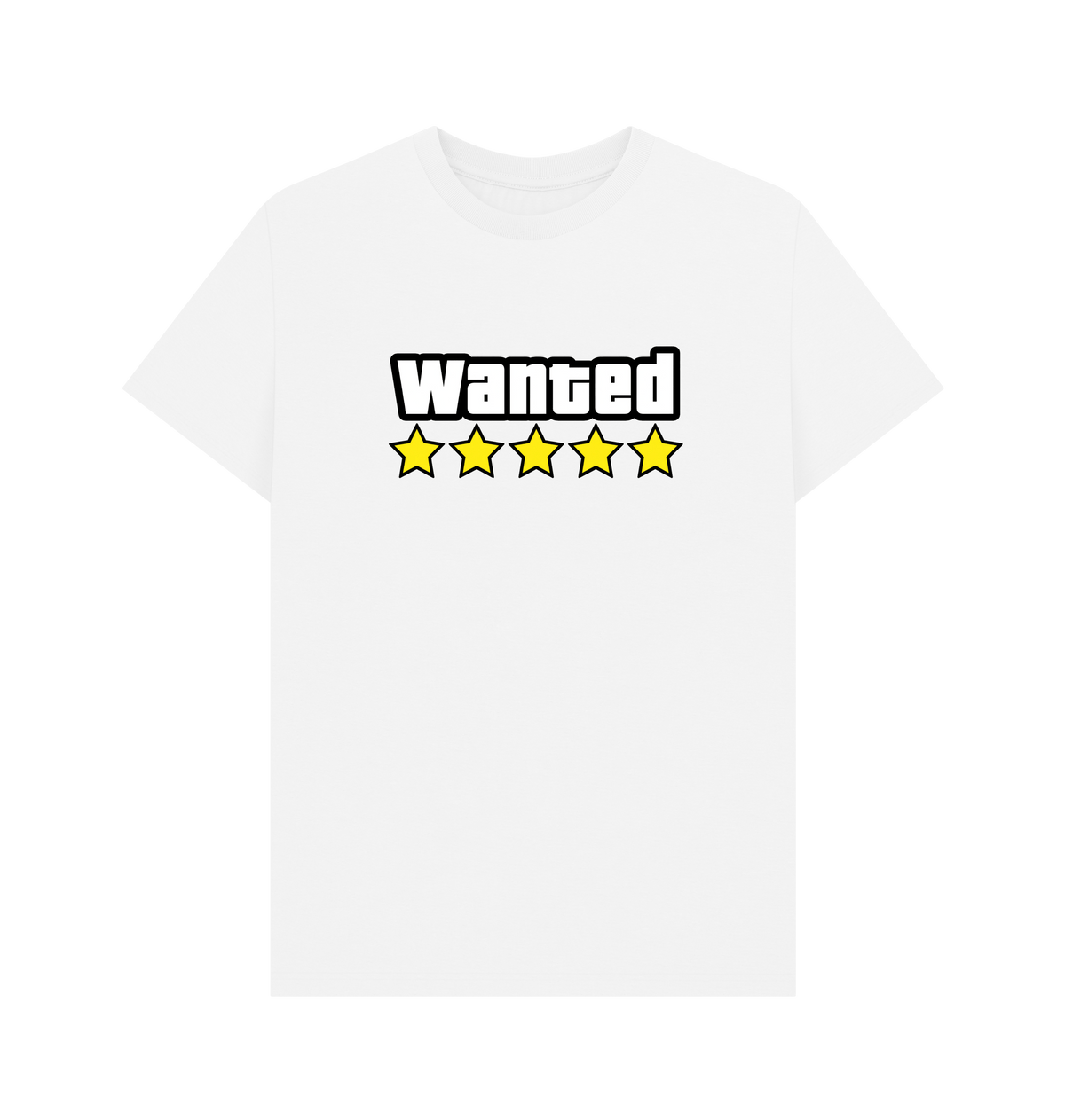 White Printed T-shirt Front