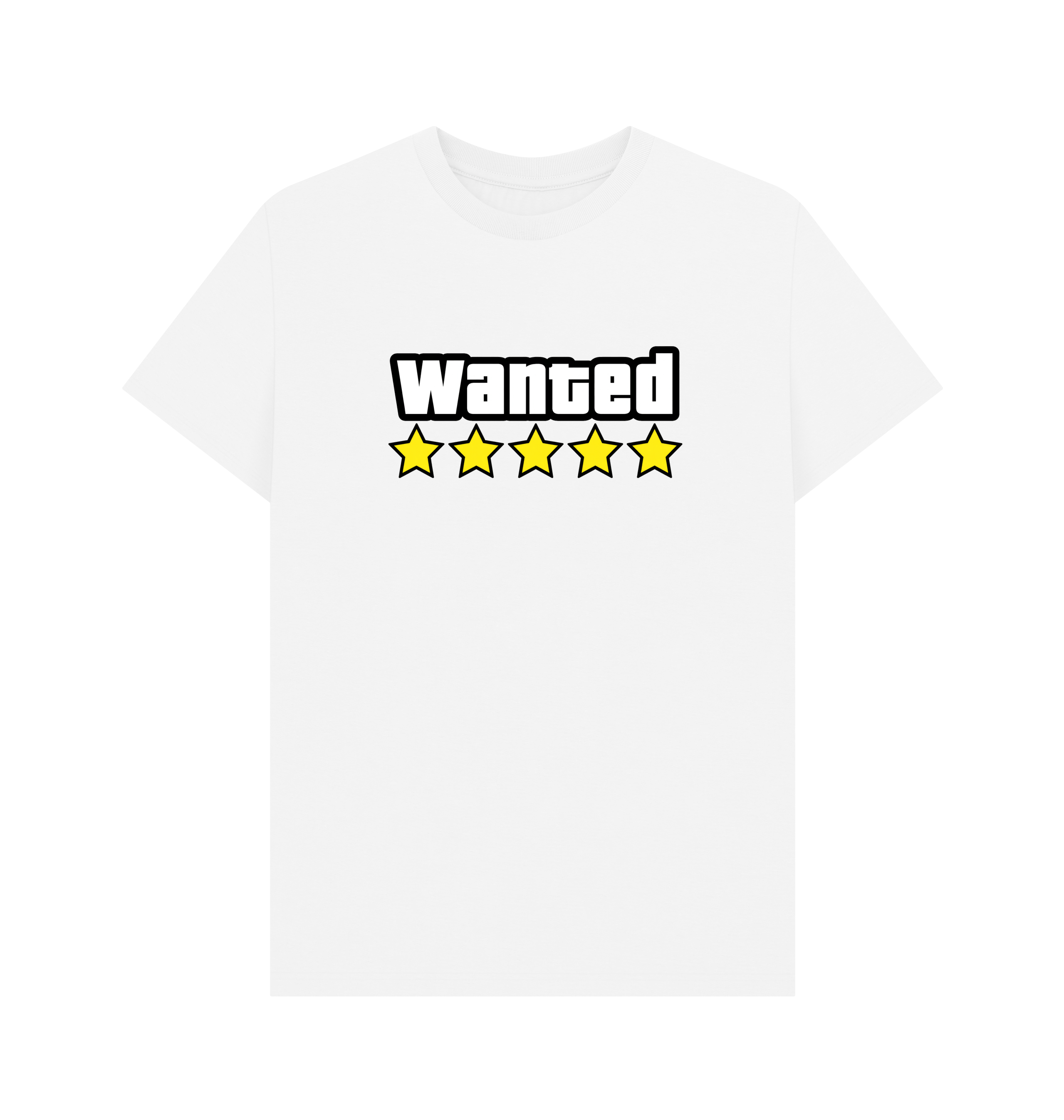 White Printed T-shirt Front