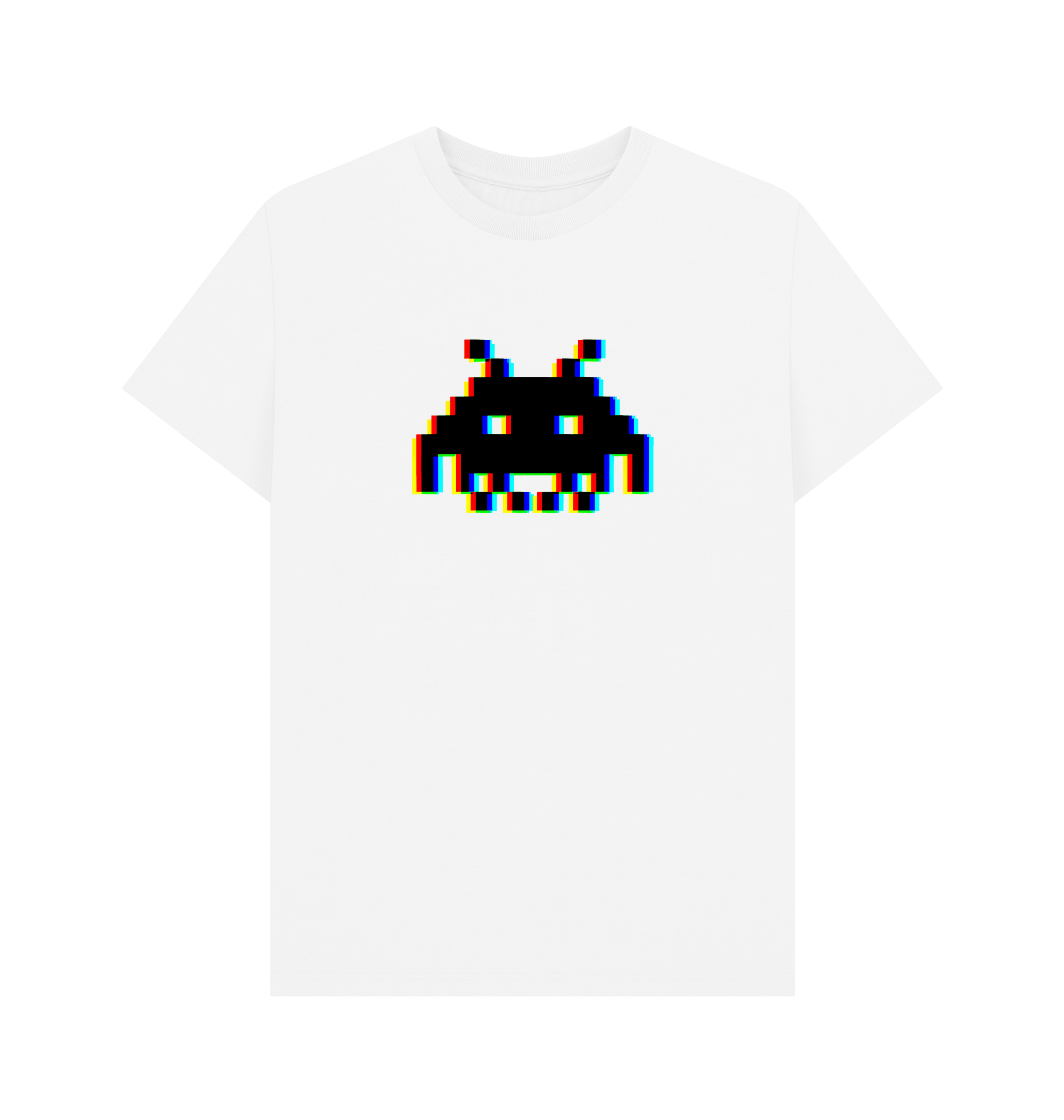 White Printed T-shirt Front