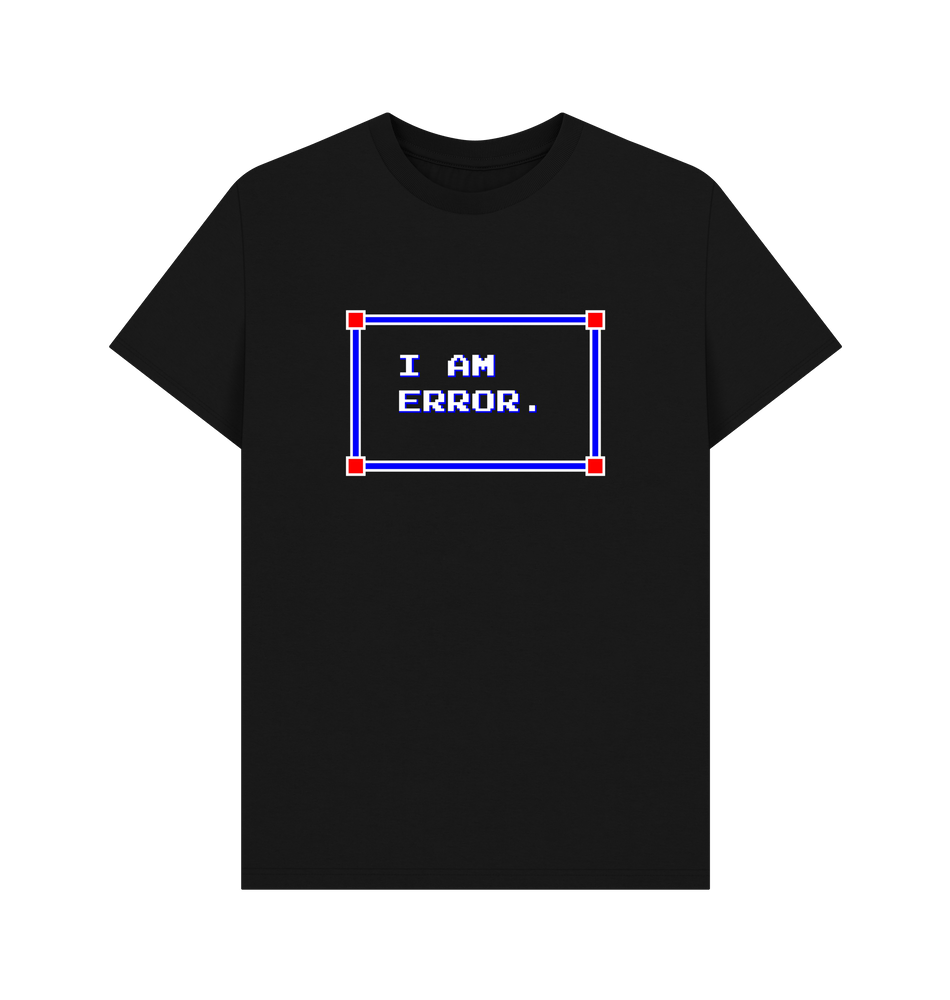 Black Printed T-shirt Front
