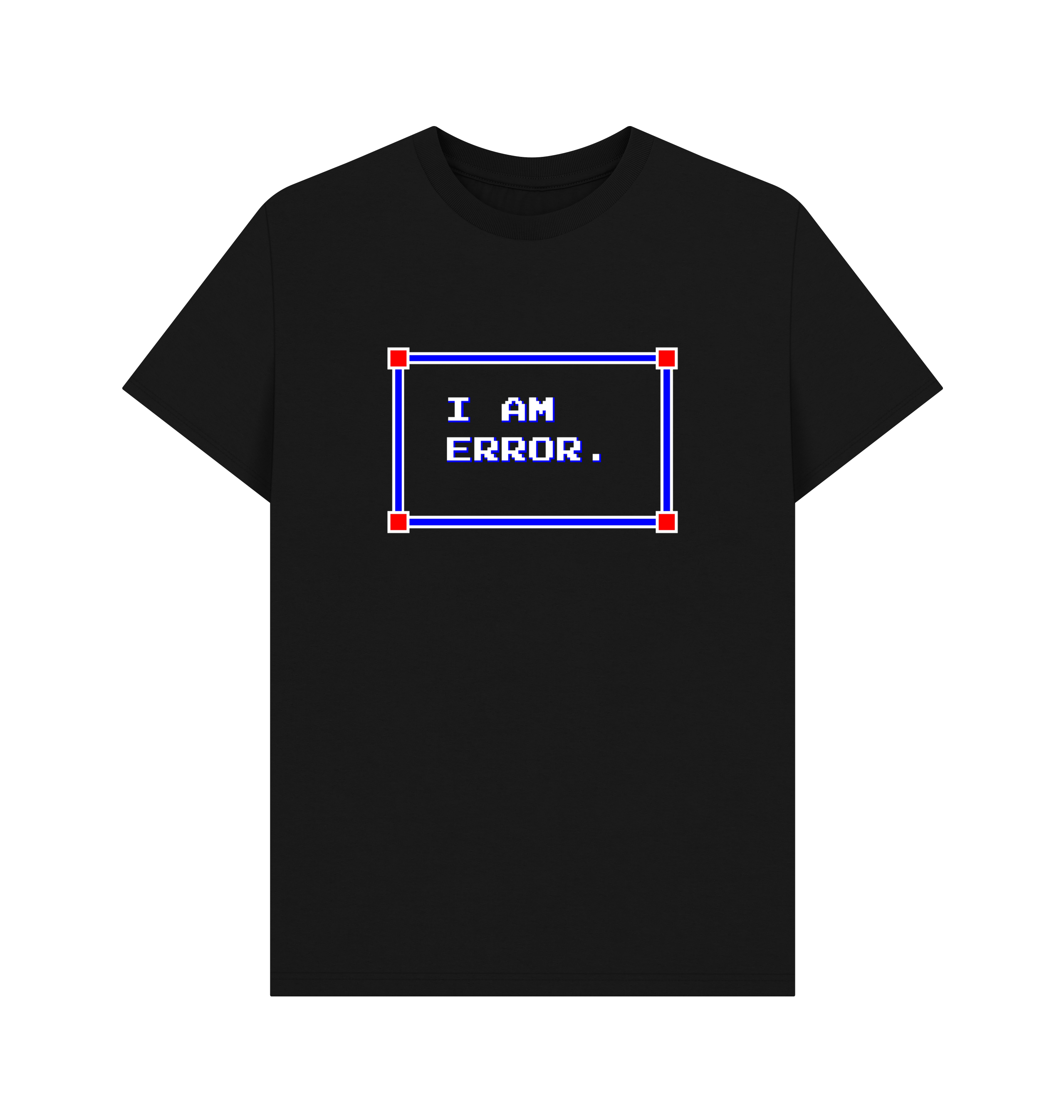 Black Printed T-shirt Front