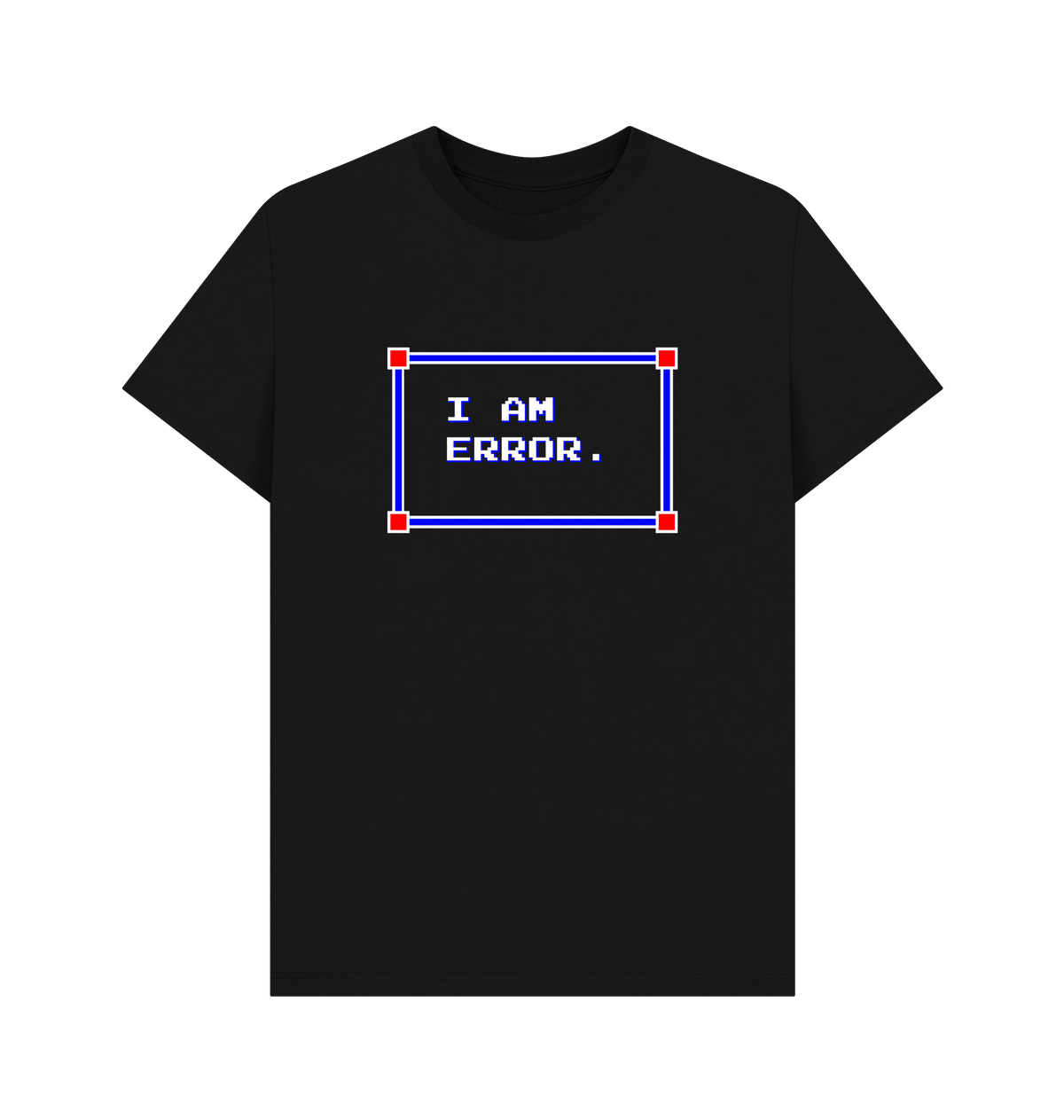 Black Printed T-shirt Front