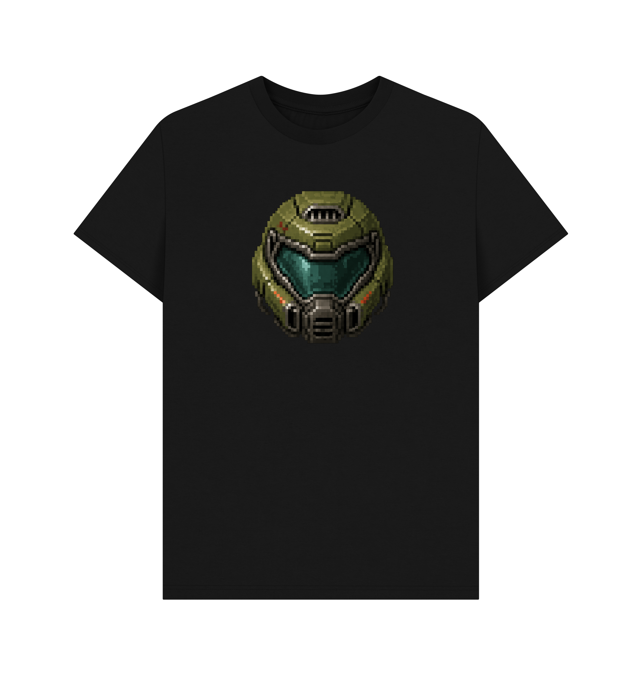 Black Printed T-shirt Front