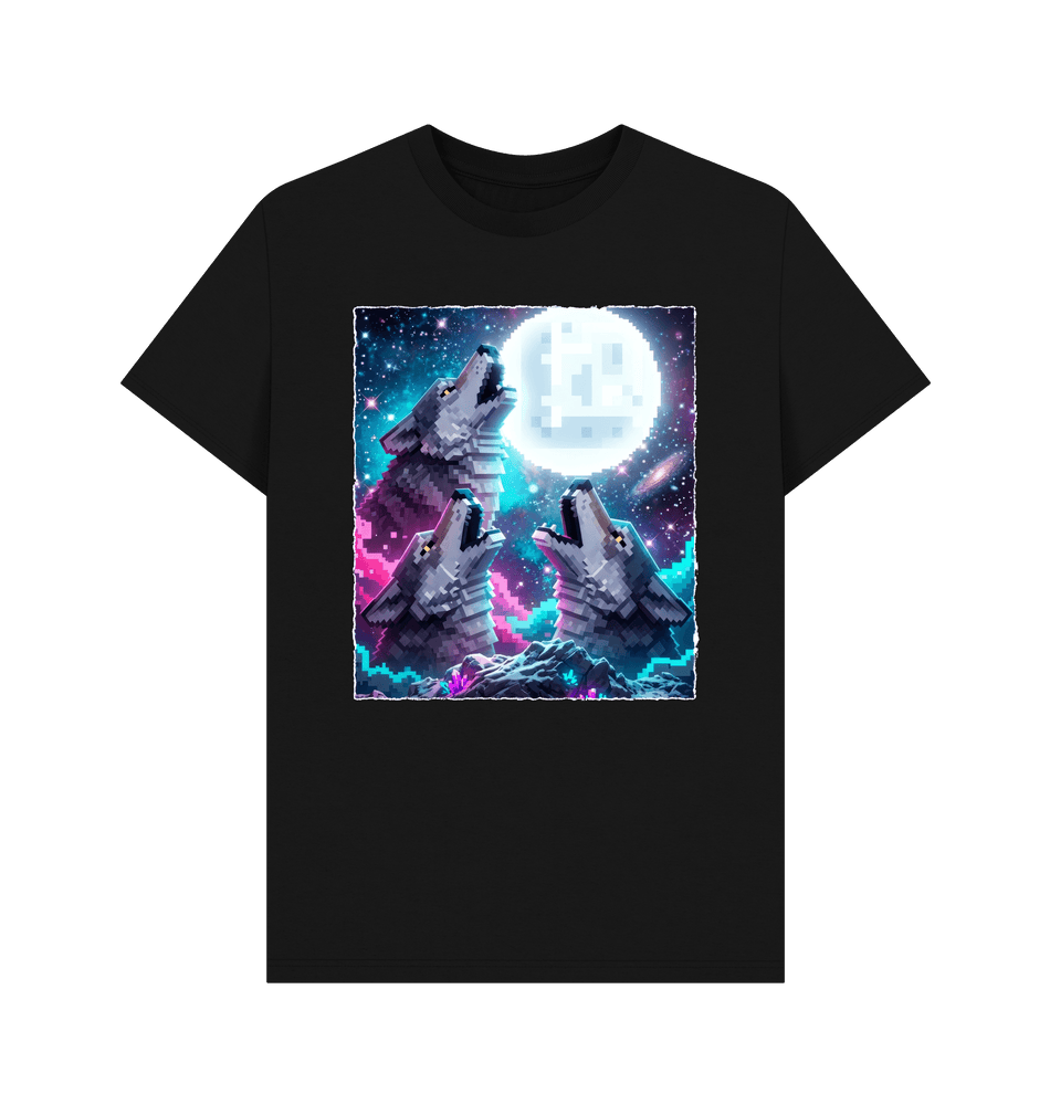Black Printed T-shirt Front